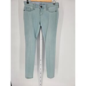 Decree Women's Blue Low Rise Button Closer Super Skinny Jeans Size 3